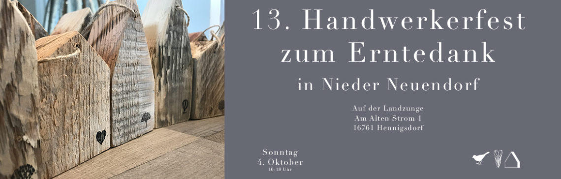 C&C HOLZMANUFAKTUR - 13. Handwerkermarkt zum Erntedank am 4. Oktober 2020 in Hennigsdorf