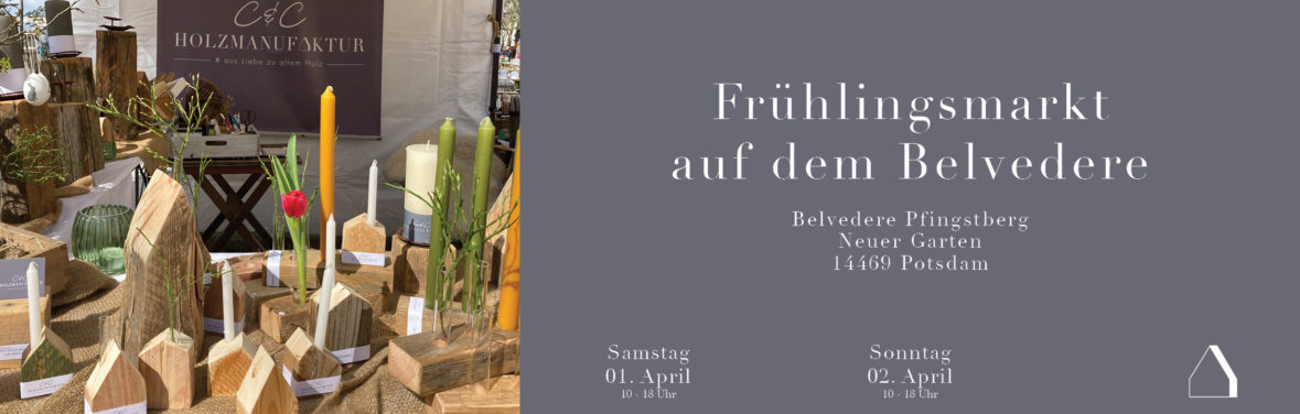 Frühlingsmarkt auf dem Belvedere Pfingstberg in Potsdam am 01. und 02. April 2023